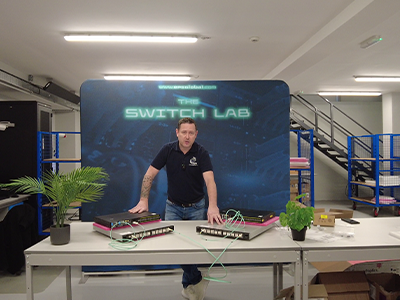 Open networking architecture diagram showing disaggregated network components