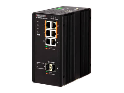 ECIS4500-4P2T2F - 8x 1G Copper Industrial Enterprise Switch