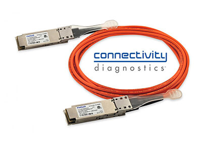 4x10G (40G) QSFP Active Optical Cable with Connectivity Diagnostics